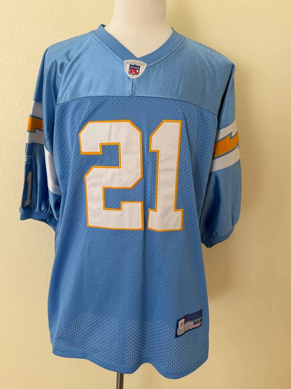 Reebok VTG Authentic NFLSan Diego Chargers Tomlinson #21 Jersey Size 56-NWT